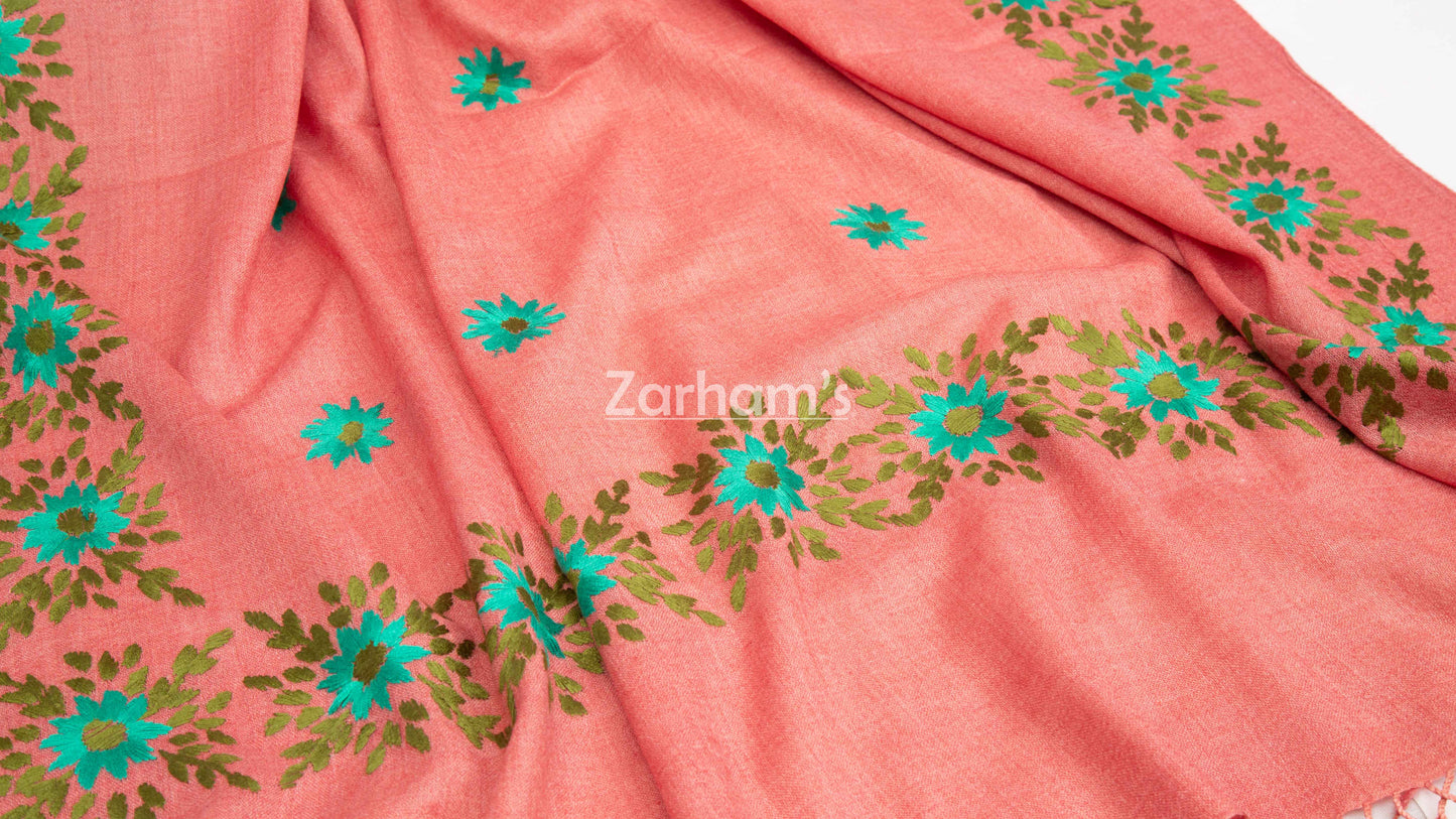 Handmade Premium quality Sindhi Embroidery Himalayan Woolen Shawl