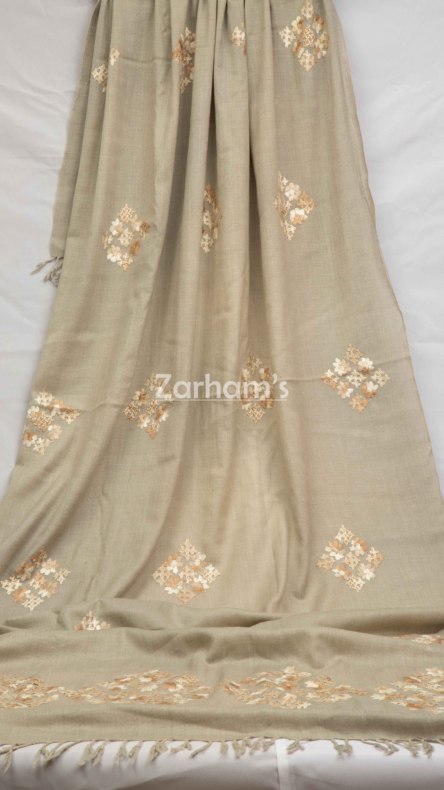 Handmade Premium quality Balochi Embroidery Himalayan Woolen Pashmina Shawl