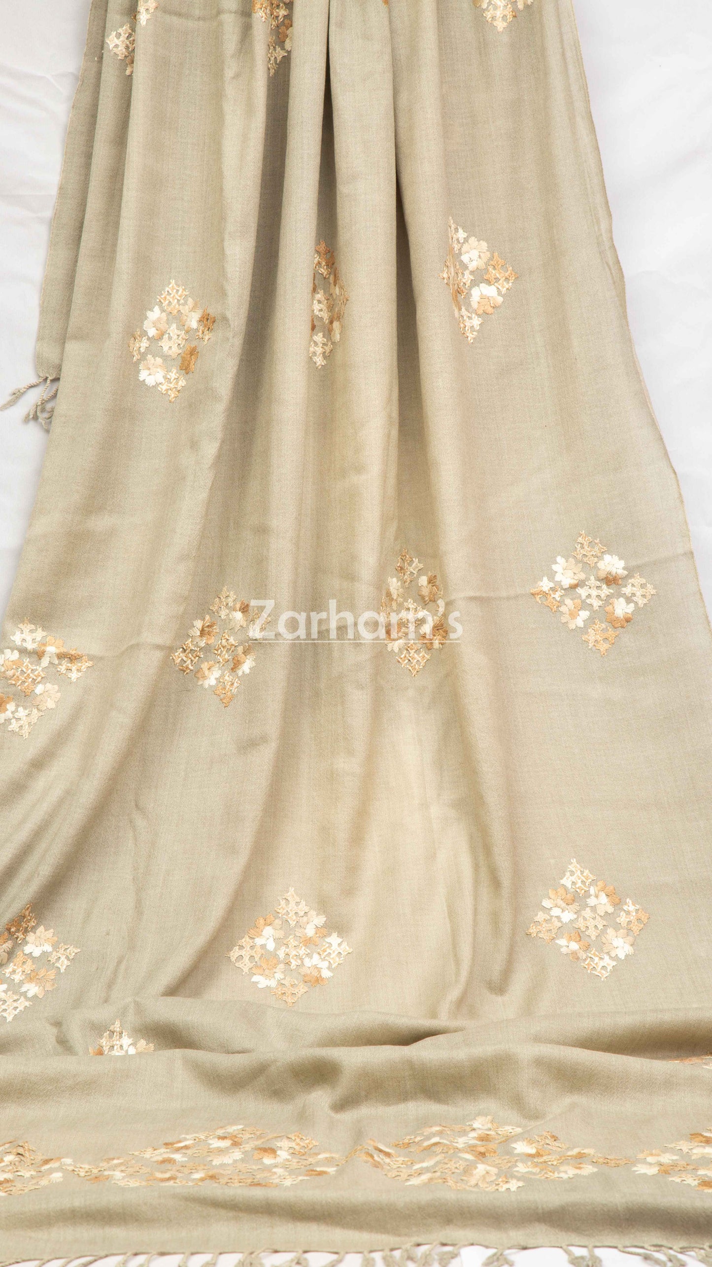 Handmade Premium quality Balochi Embroidery Himalayan Woolen Pashmina Shawl