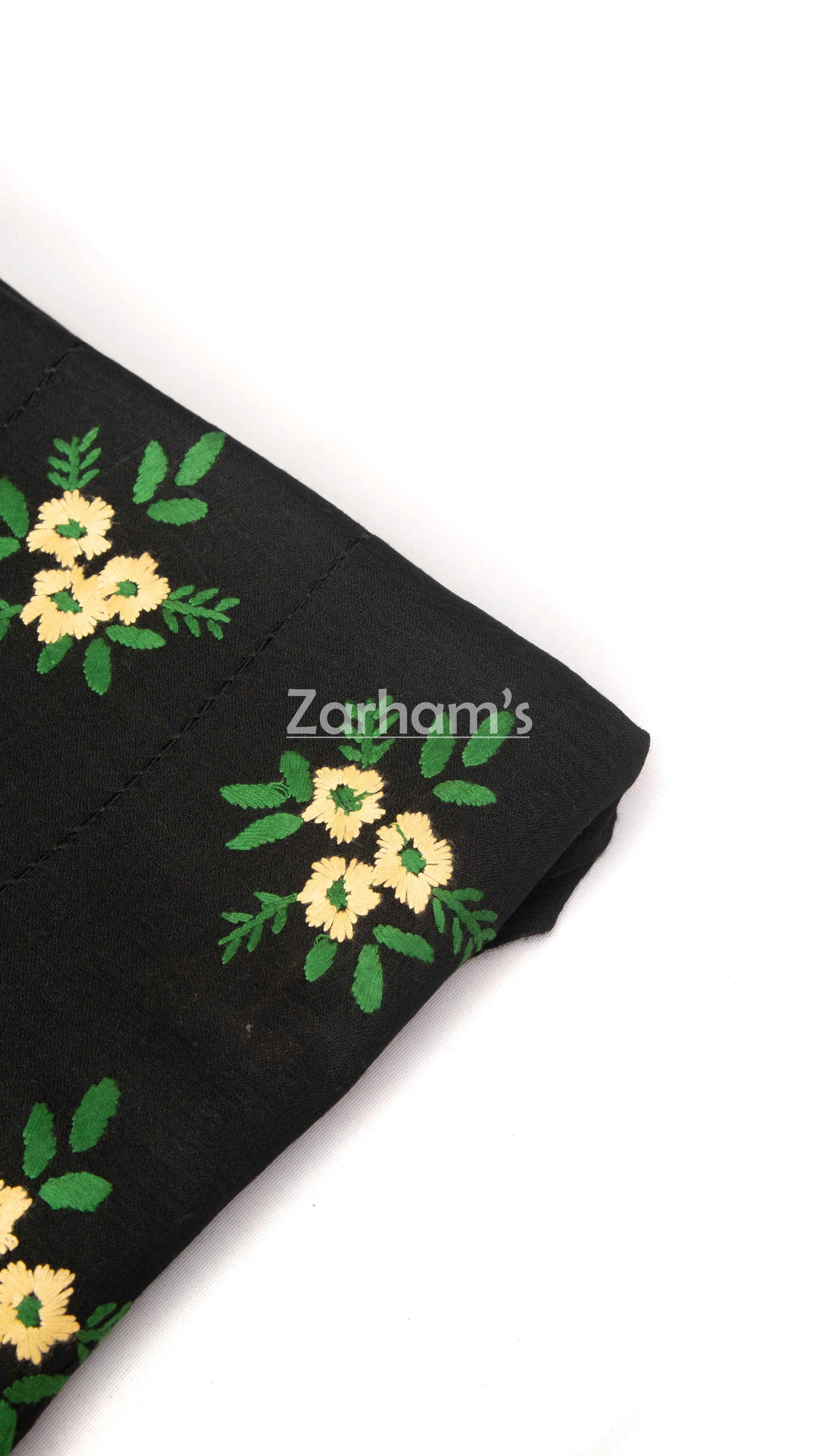 100% Pure Traditional Embroidered Genuine Pashmina Woolen Shawl for women