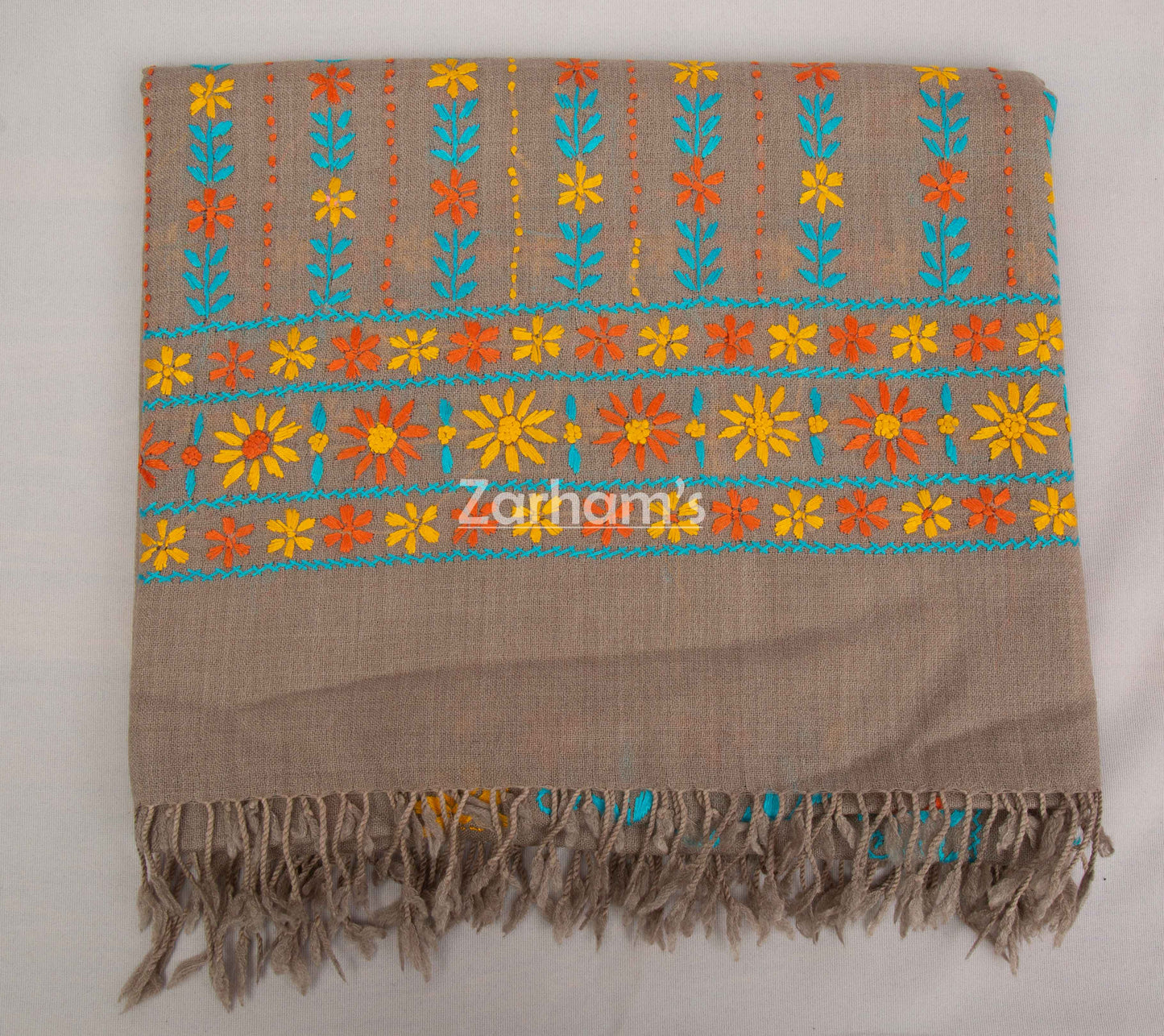 Handmade Premium quality hand embroidered Himalayan Pashmina  Woolen Shawl