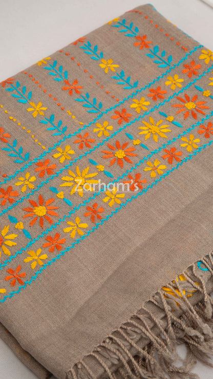 Handmade Premium quality hand embroidered Himalayan Pashmina  Woolen Shawl