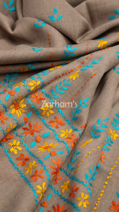 Handmade Premium quality hand embroidered Himalayan Pashmina  Woolen Shawl