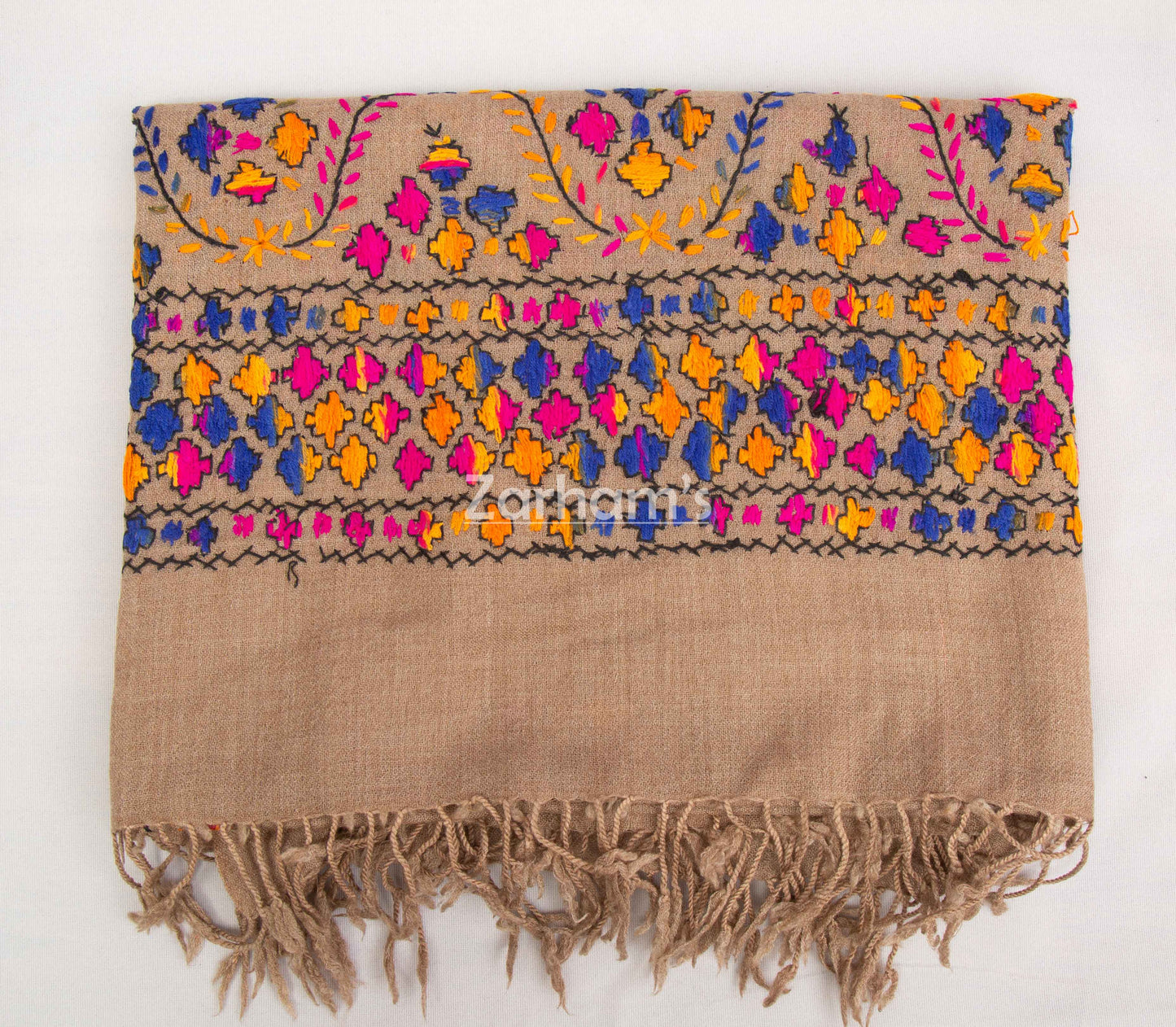 Handmade Premium quality hand embroided Himalayan Woolen Shawl