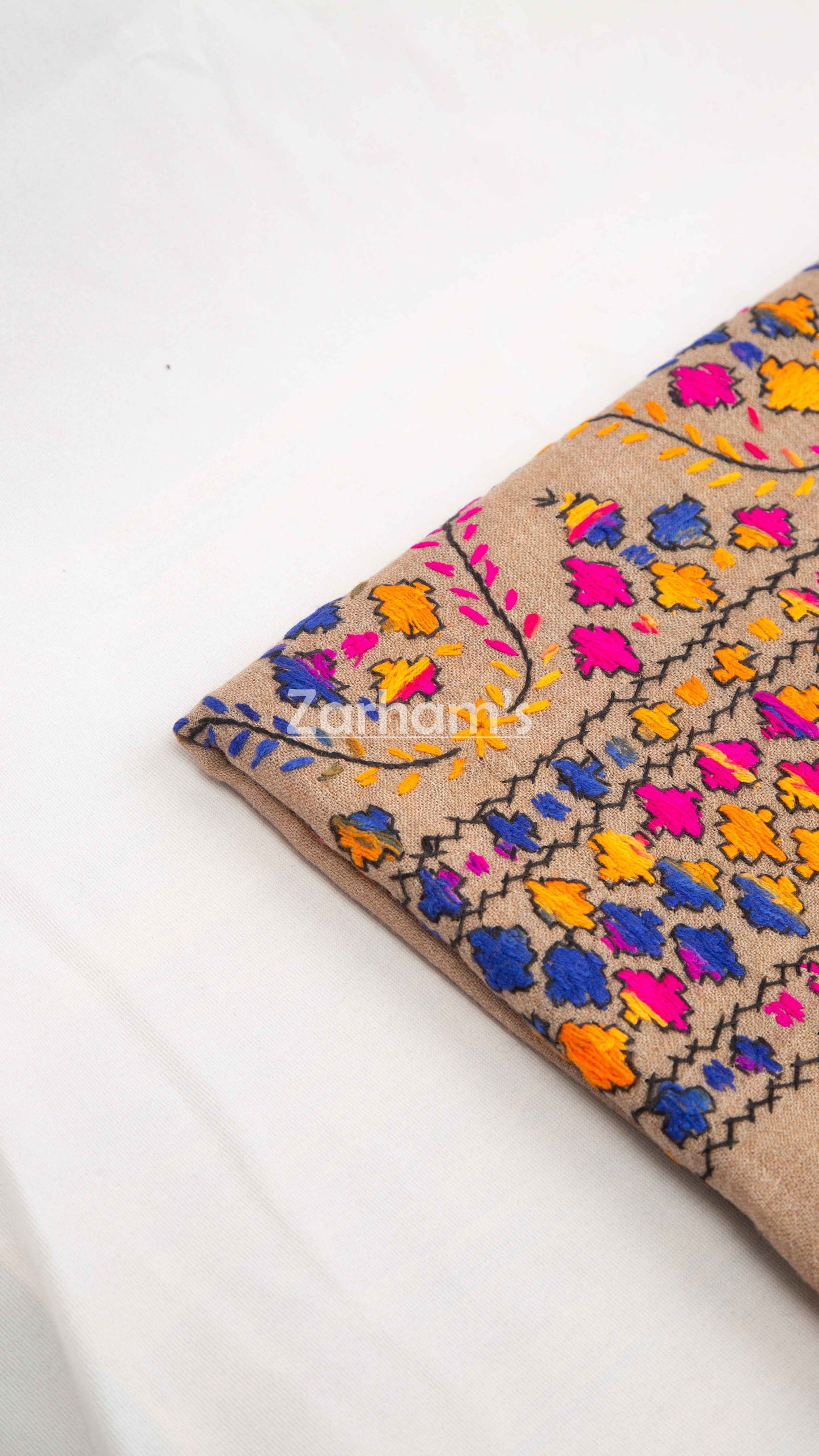 Handmade Premium quality hand embroided Himalayan Woolen Shawl