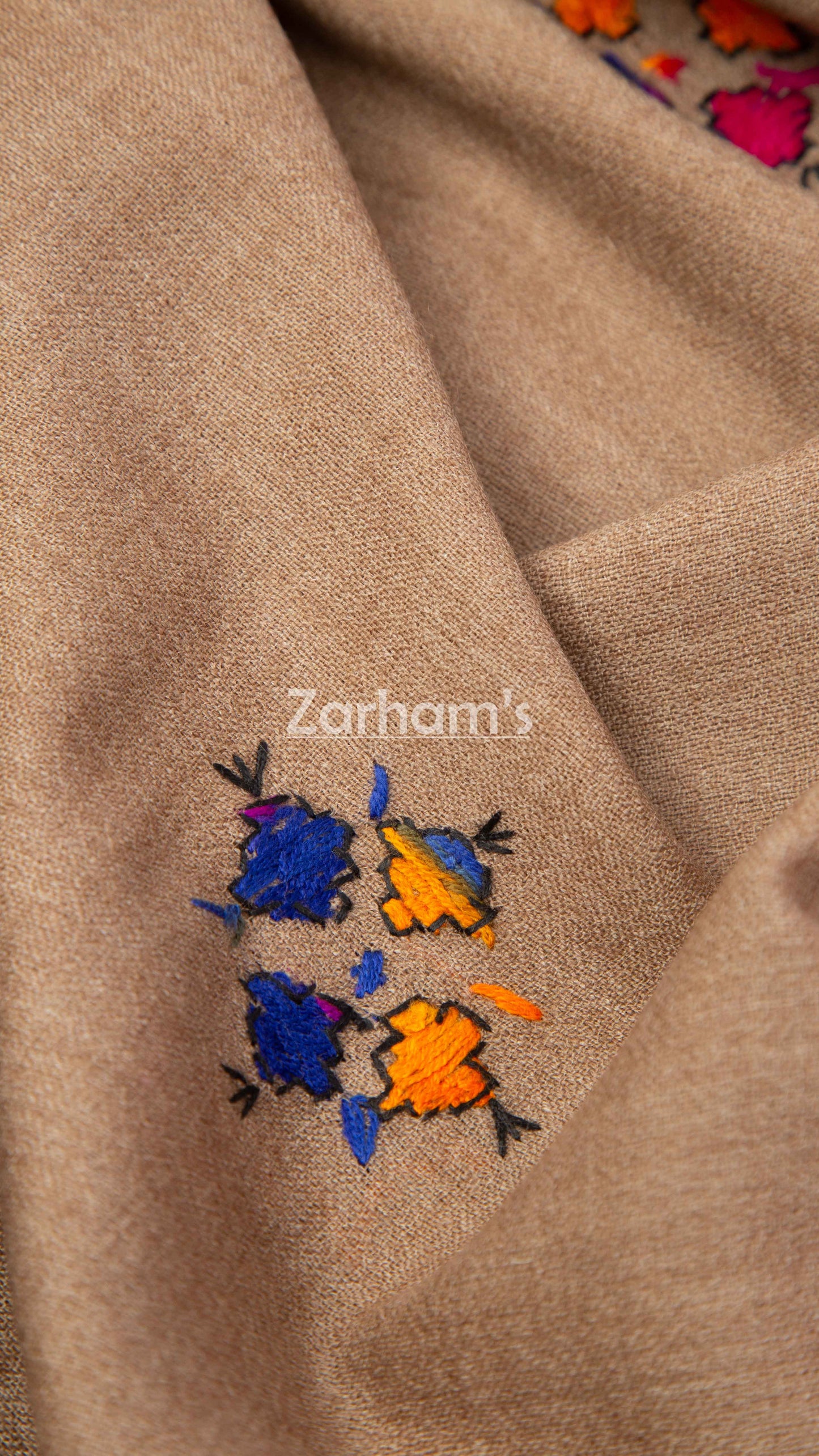 Handmade Premium quality hand embroided Himalayan Woolen Shawl