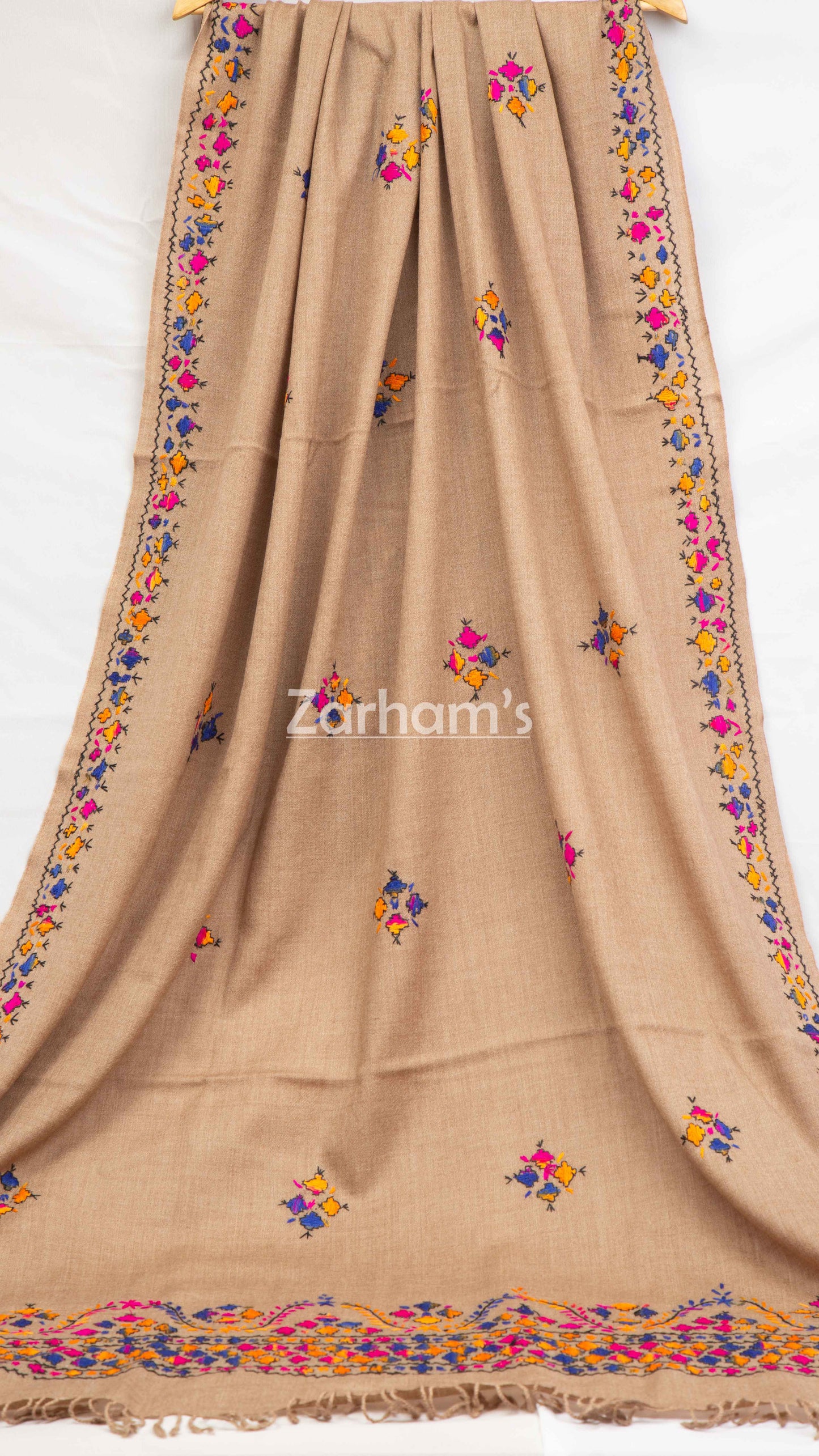 Handmade Premium quality hand embroided Himalayan Woolen Shawl