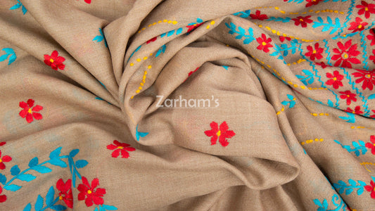 Handmade Premium quality hand embroided Himalayan Woolen Shawl