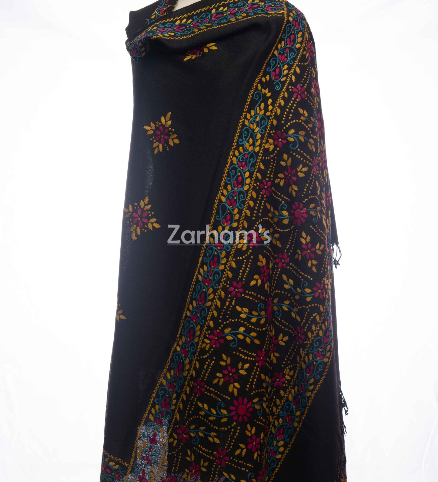 Handmade Pashmina Hand Embroidered Shawl