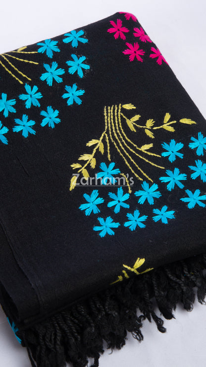 Hand Woven & Embroidered Pashmina Shawl