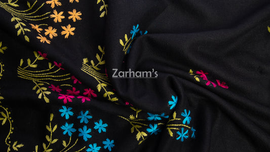 Hand Woven & Embroidered Pashmina Shawl