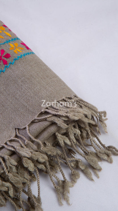 100% Handmade Premium quality Embroided Himalayan Pashmina Woolen Shawl