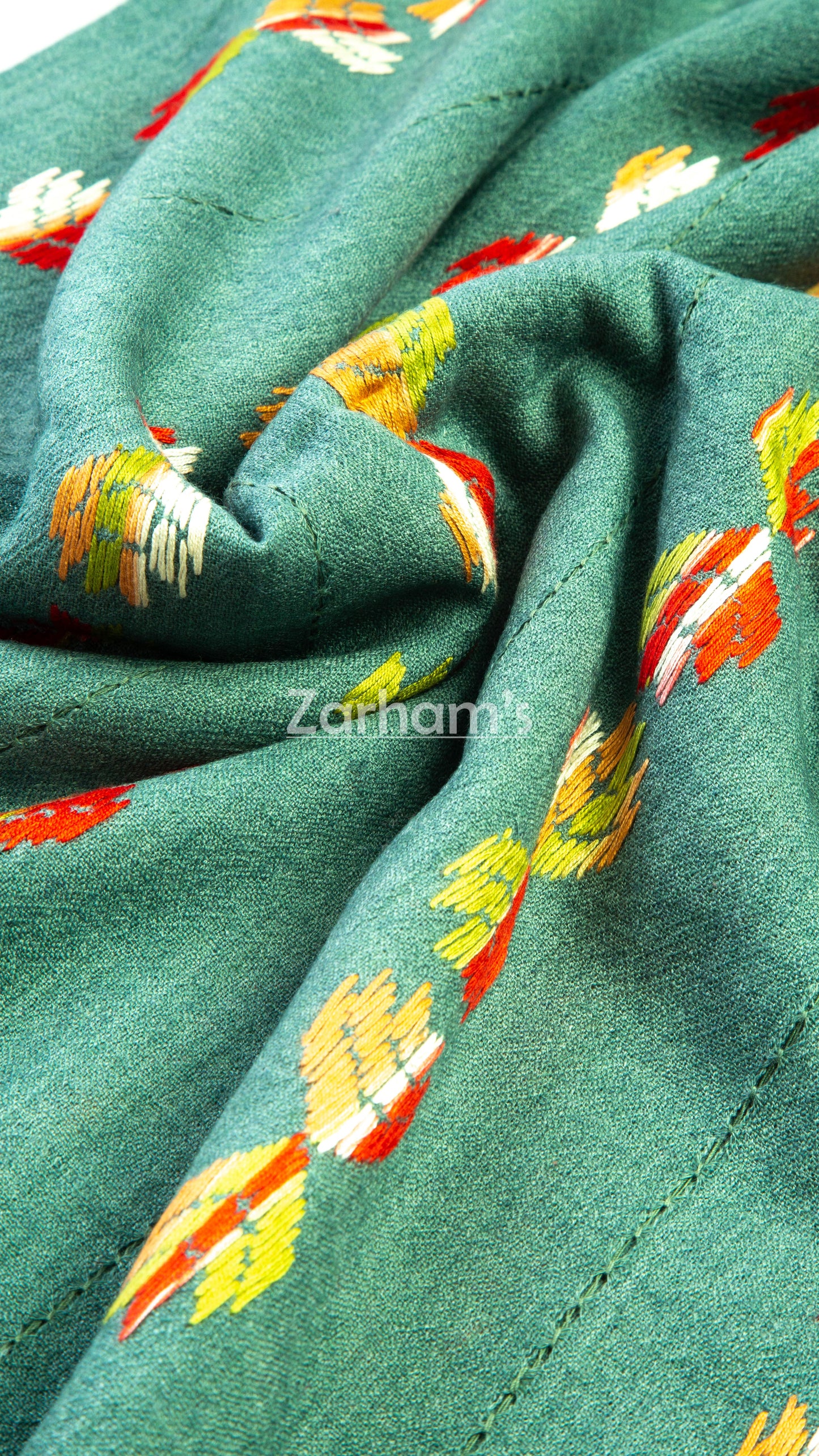 Handmade Premium quality Balochi Embroidery Himalayan Pashmina Woolen Shawl