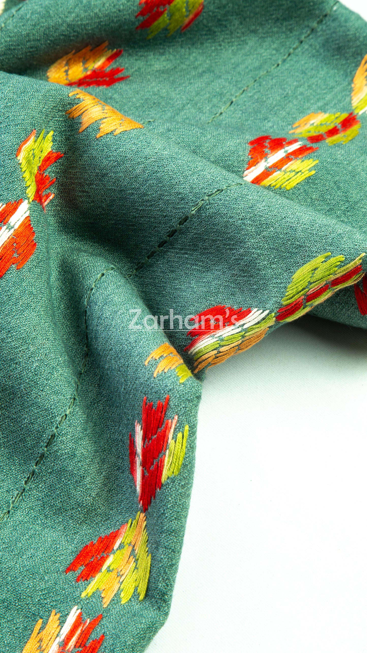 Handmade Premium quality Balochi Embroidery Himalayan Pashmina Woolen Shawl