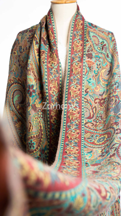 Hand Woven Royal Kashmiri Kani Shawl