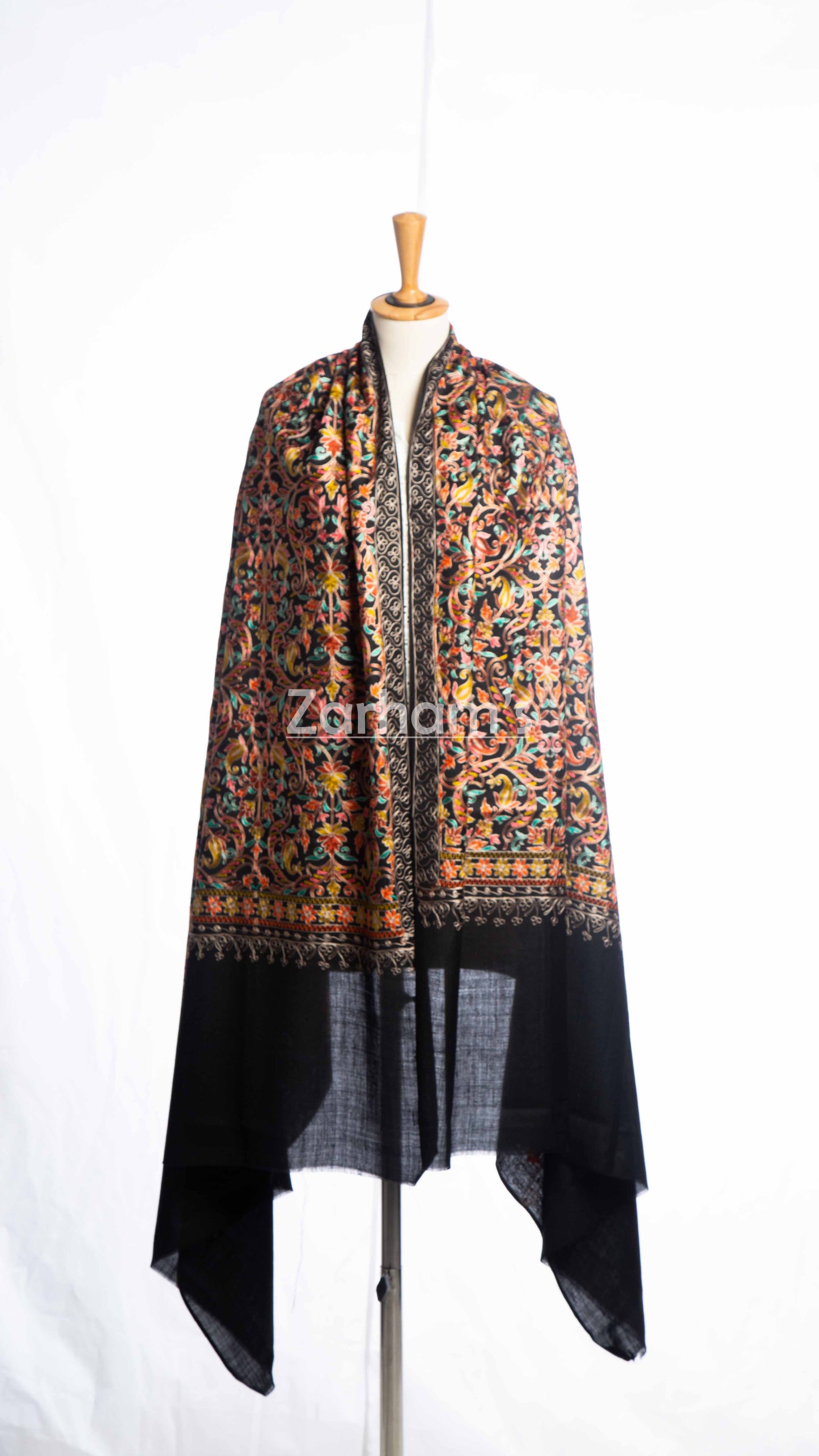 Hand Made Kashmiri Kalamkari Shawl