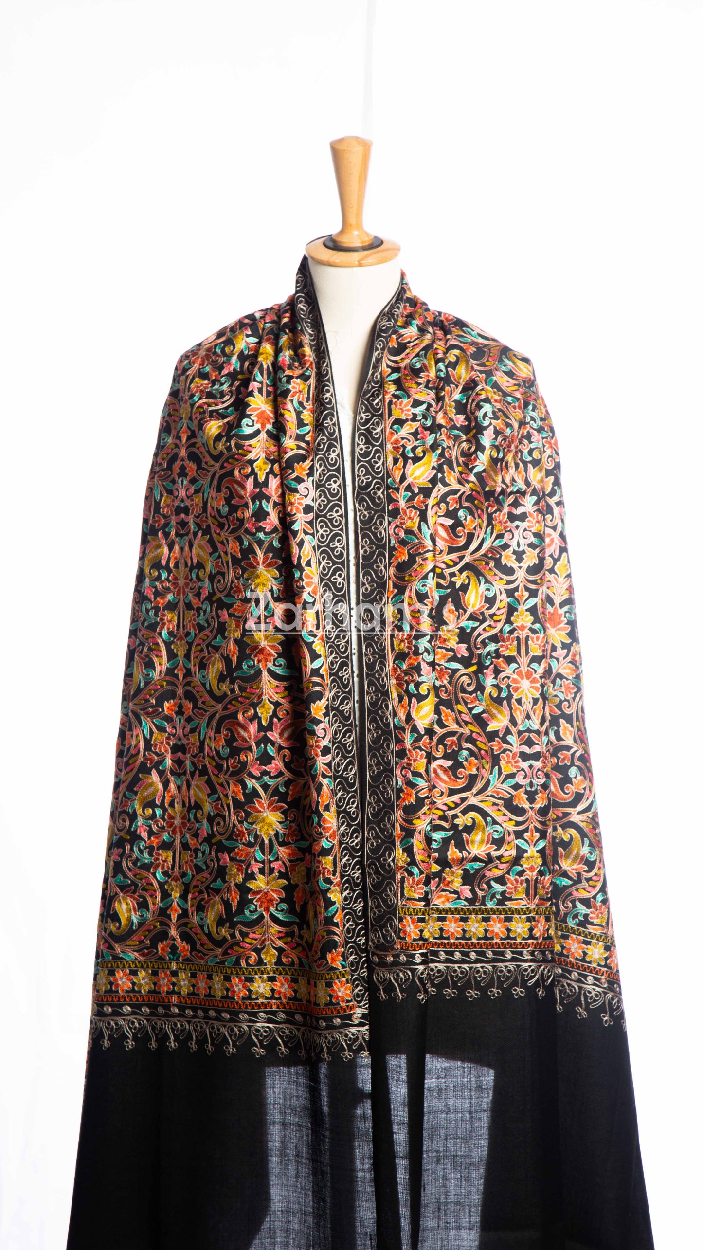 Hand Made Kashmiri Kalamkari Shawl