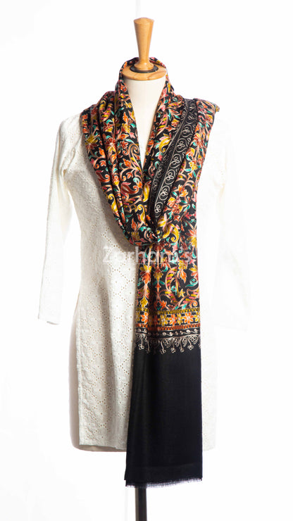 Hand Made Kashmiri Kalamkari Shawl