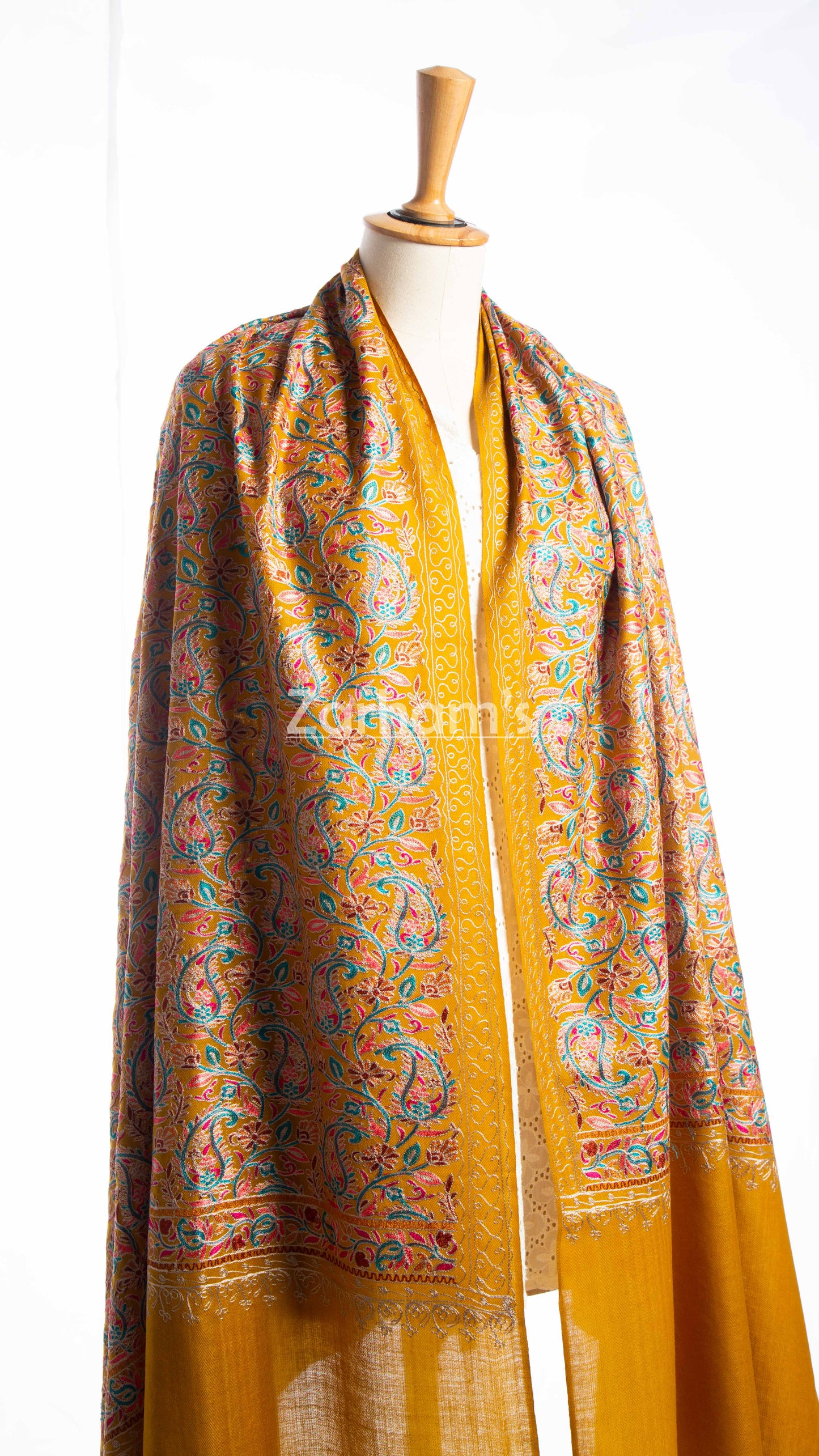 Hand Made Kashmiri Kalamkari Shawl