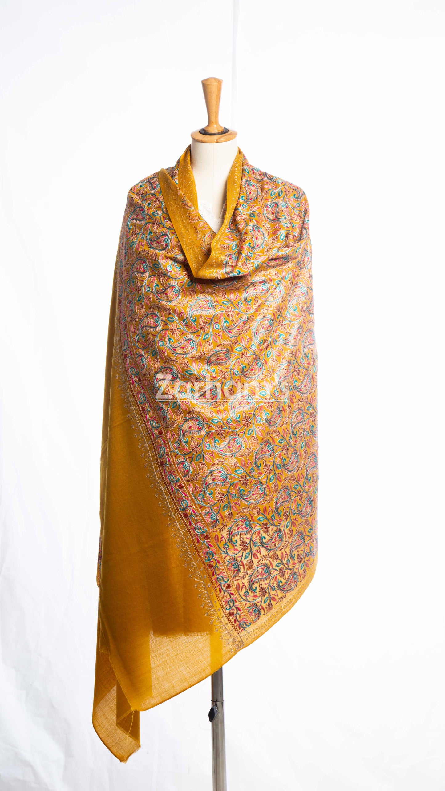 Hand Made Kashmiri Kalamkari Shawl