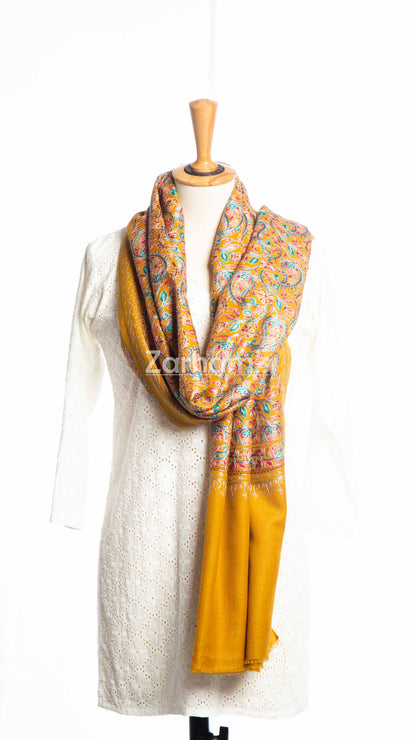 Hand Made Kashmiri Kalamkari Shawl