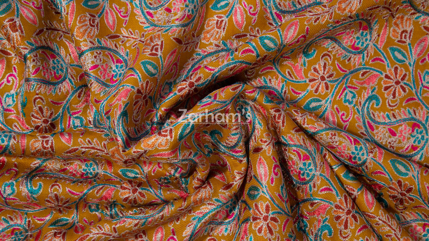 Hand Made Kashmiri Kalamkari Shawl