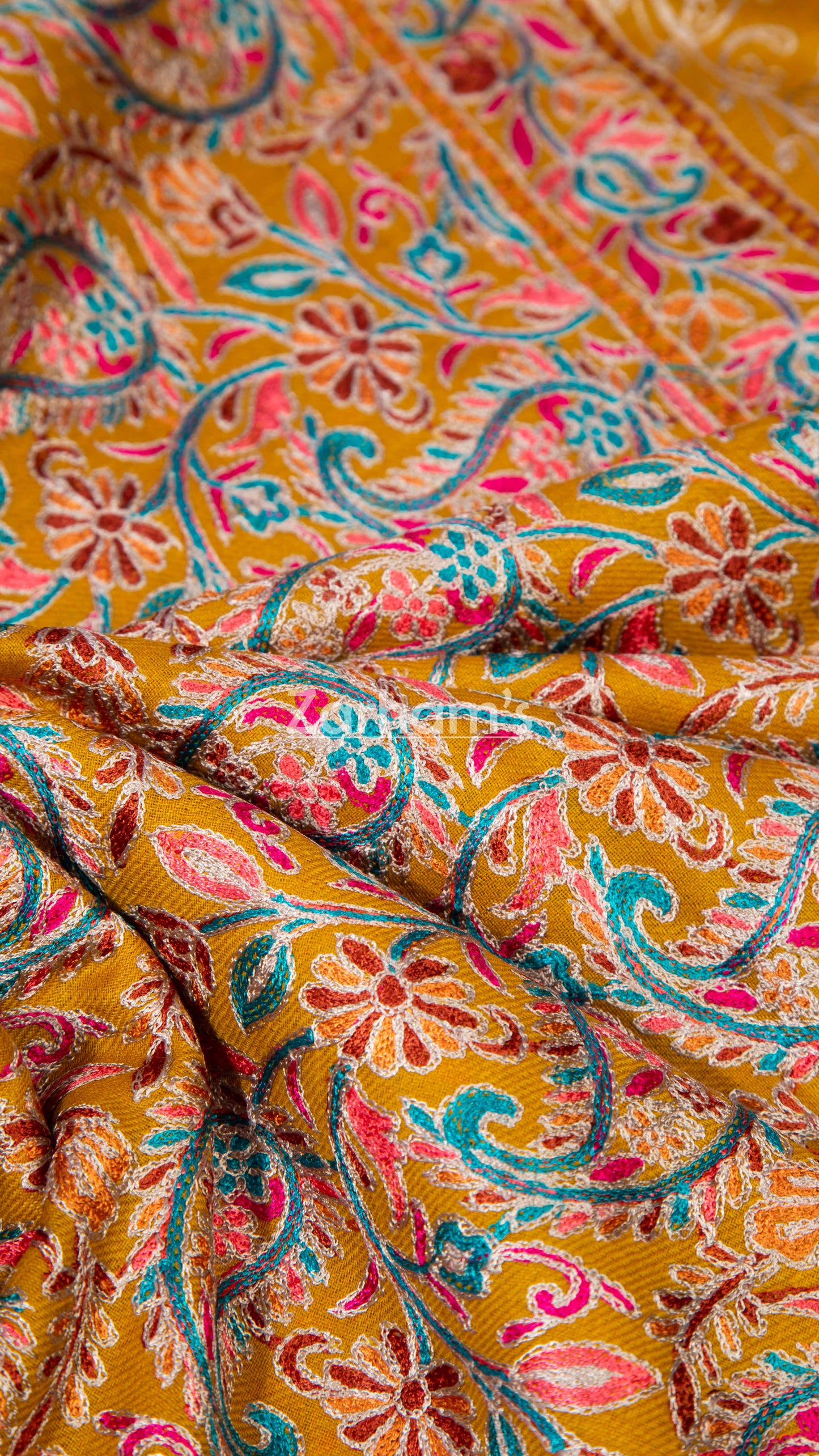 Hand Made Kashmiri Kalamkari Shawl