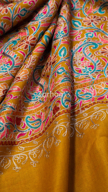 Hand Made Kashmiri Kalamkari Shawl