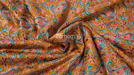 Hand Made Kashmiri Kalamkari Shawl