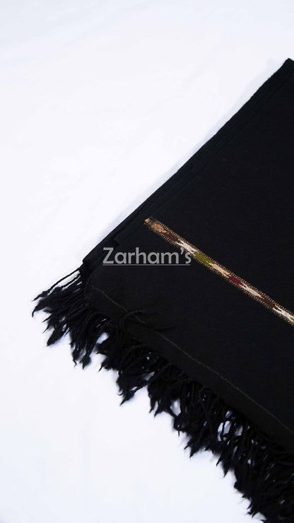 Pure Wool Premium quality handmade men's black Shawl