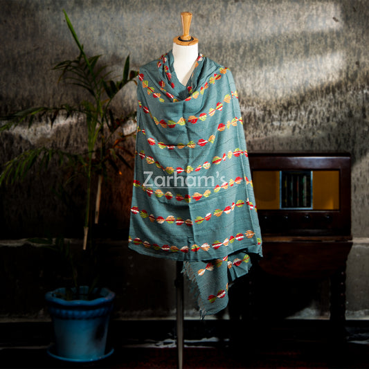 Handmade Premium quality Balochi Embroidery Himalayan Pashmina Woolen Shawl
