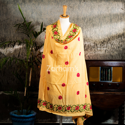 Hand Woven and Hand Embroidered Pashmina Shawl
